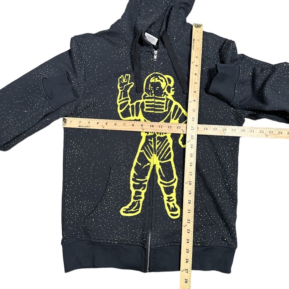 BBC Billionaire Boys Club 2015 Astronaut Galaxy Black Full Zip Hoodie Mens Small - Picture 9 of 9